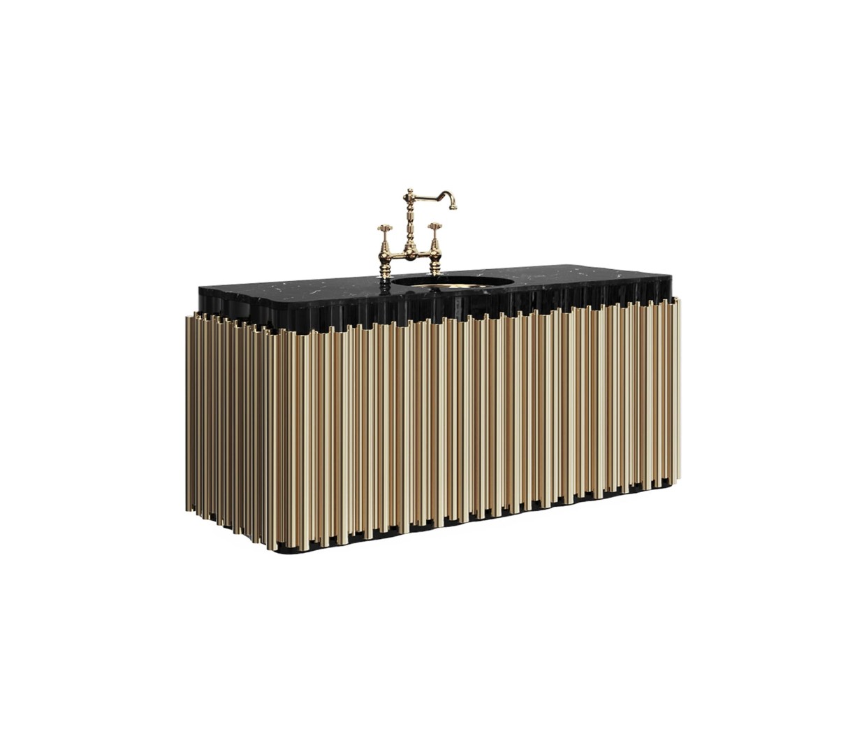 Bathroom cabinet Boca Do Lobo Symphony Suspension в интерьере
