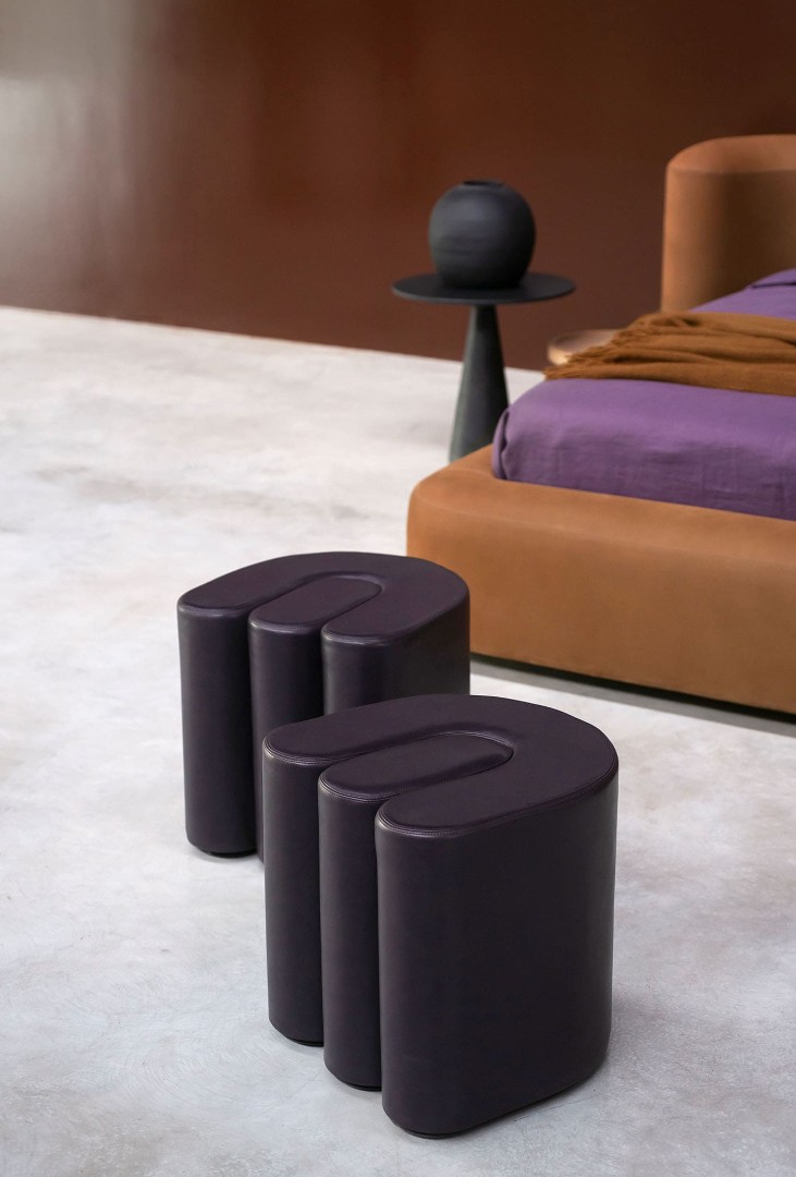 Pouf Baxter Adel в интерьере