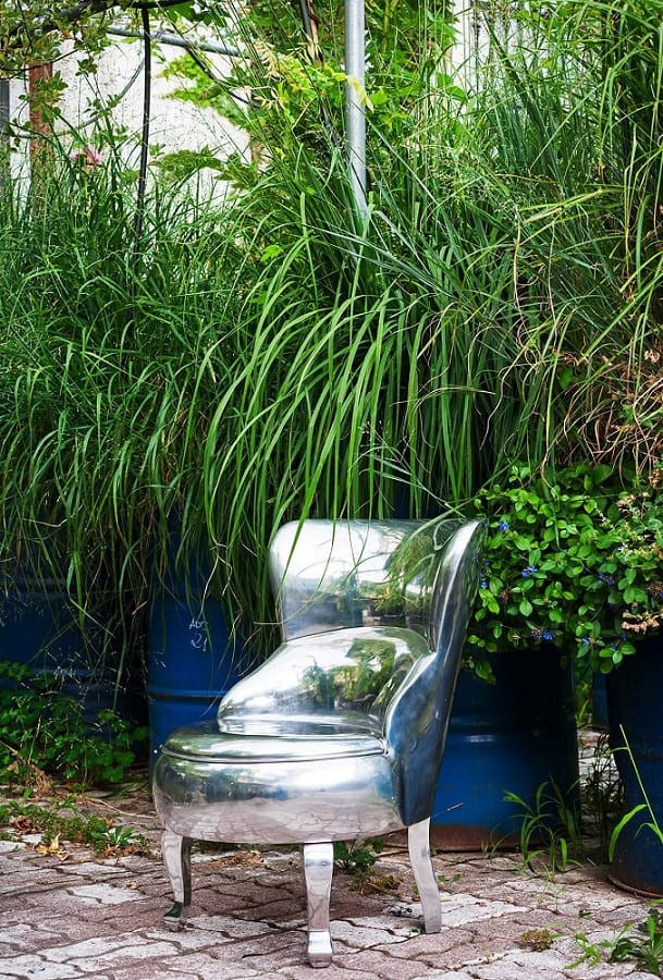 Outdoor armchair Baxter Sellerina Aluminium в интерьере