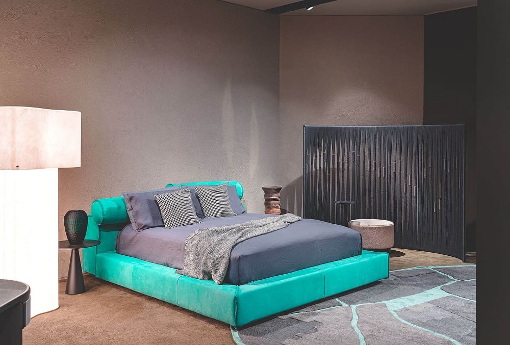 Bed Baxter Miami Soft в интерьере