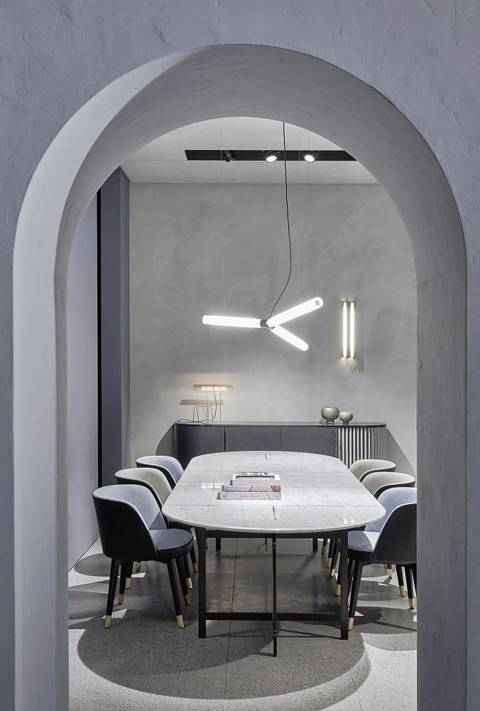 Dining table Baxter Place Stone в интерьере