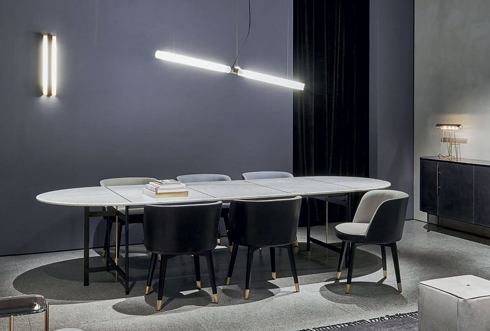 Dining table Baxter Place Stone в интерьере