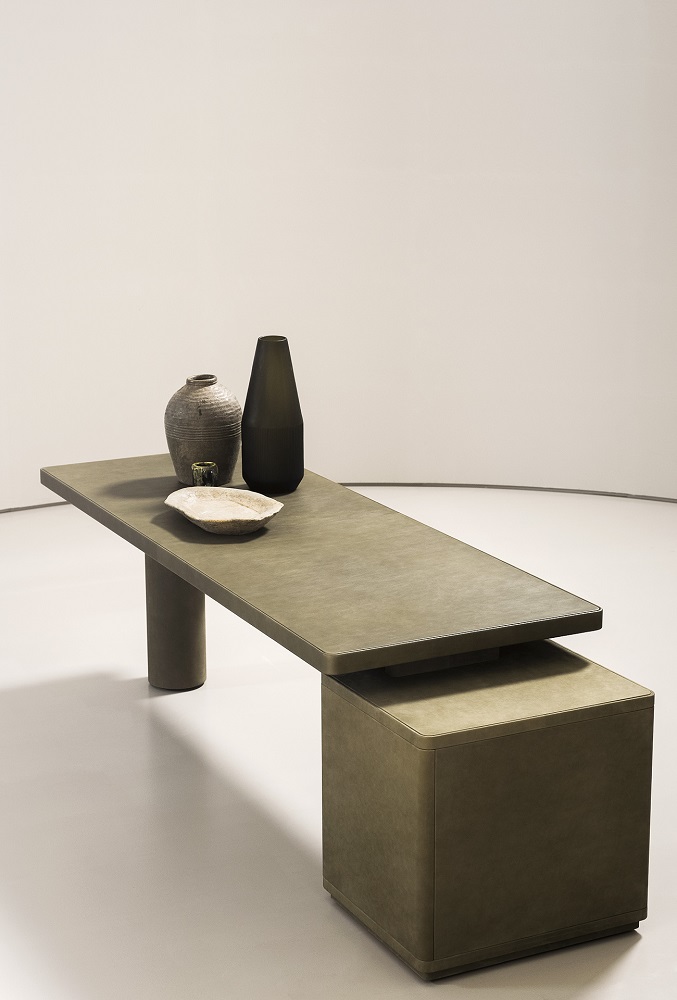 Desk Baxter Verba Volant Slim Leather в интерьере