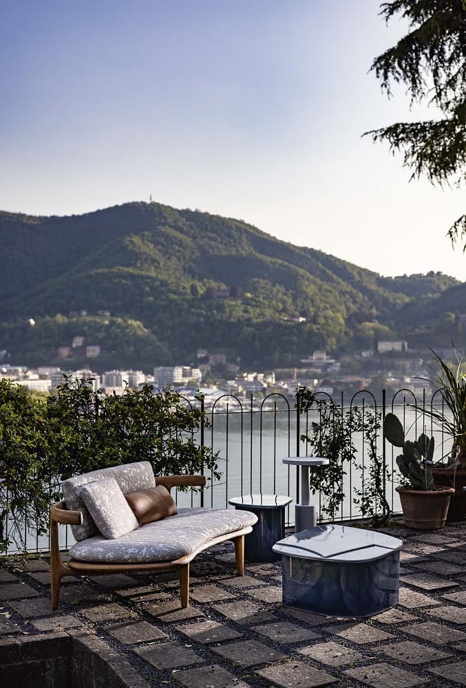 Outdoor coffee table Baxter Keramike в интерьере