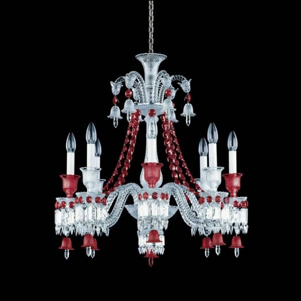 Chandelier Baccarat Zenith Red 12L 2807430 в интерьере