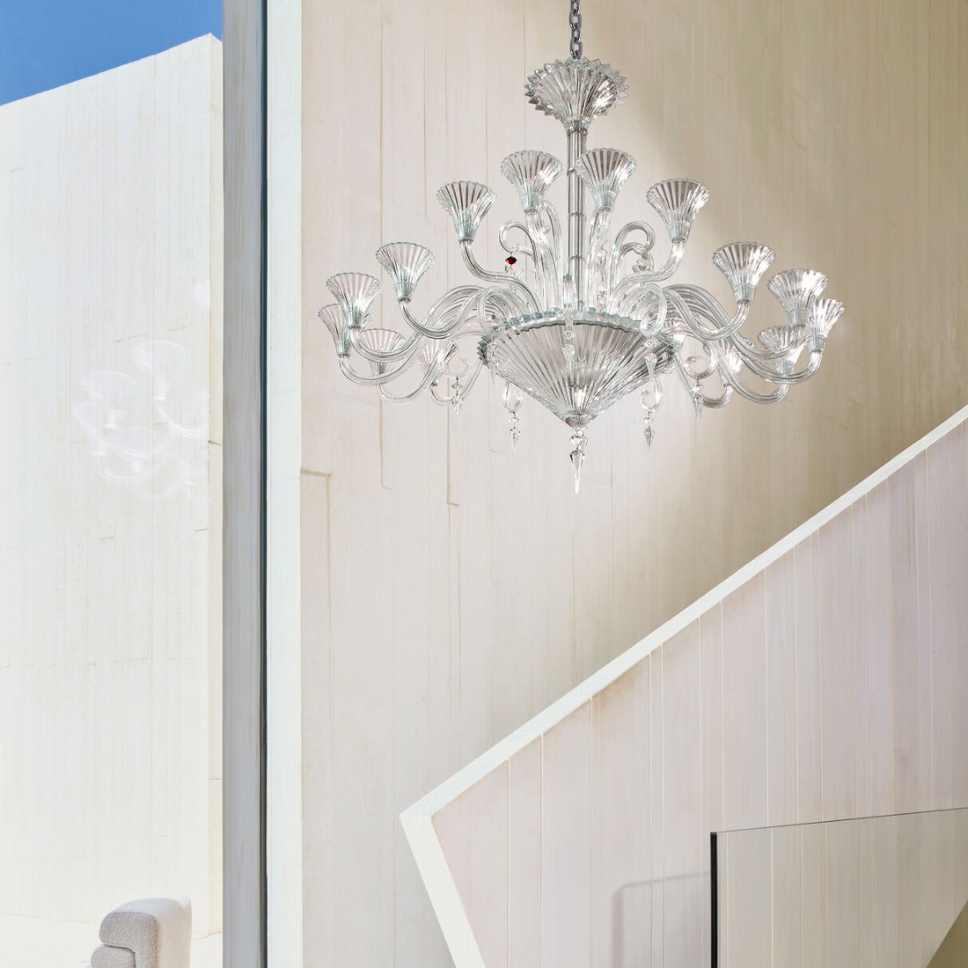 Chandelier Baccarat Mille Nuits Oval 2814808 в интерьере