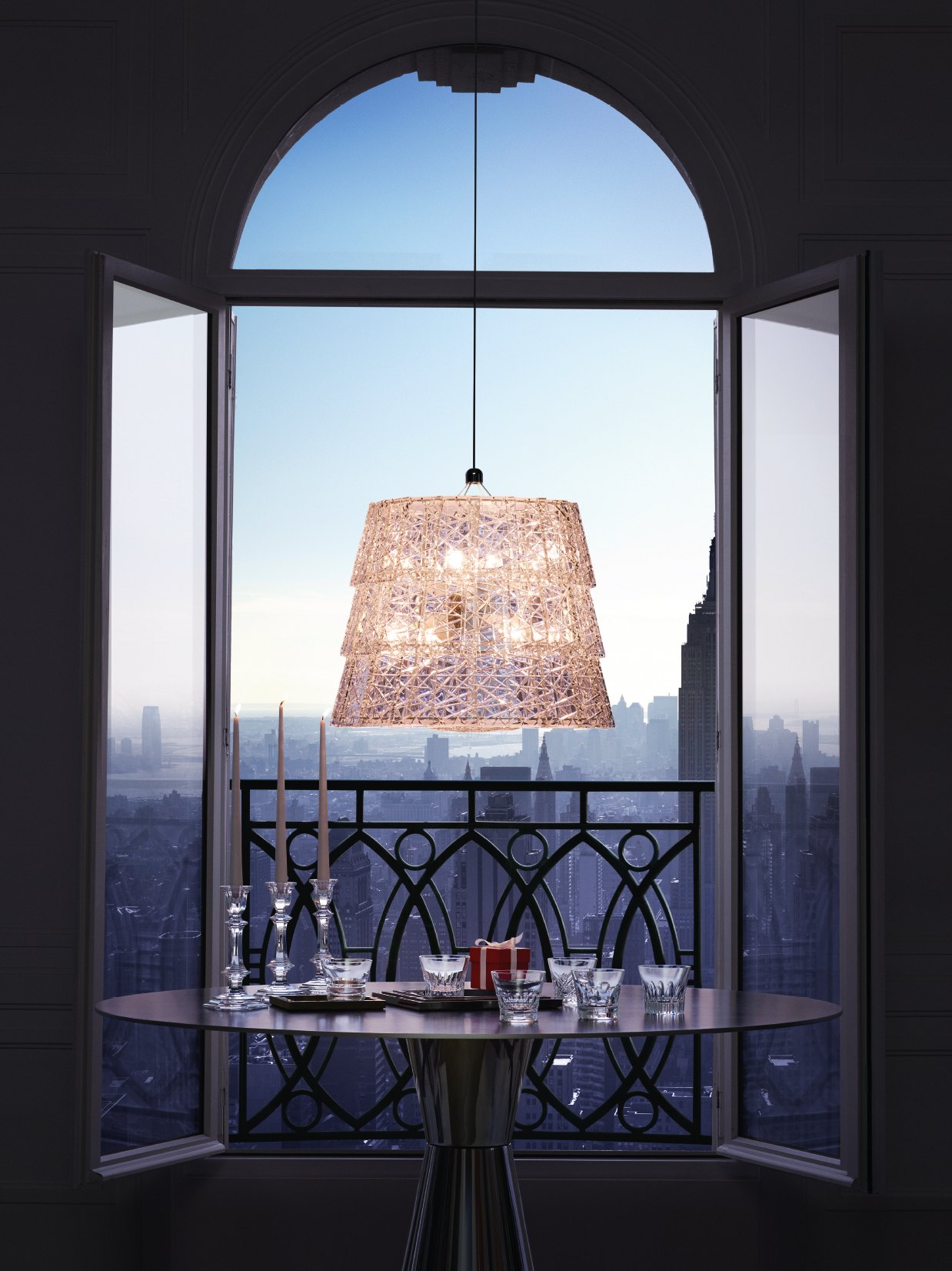 Chandelier Baccarat Tuile De Cristal Frozen 2812328 в интерьере