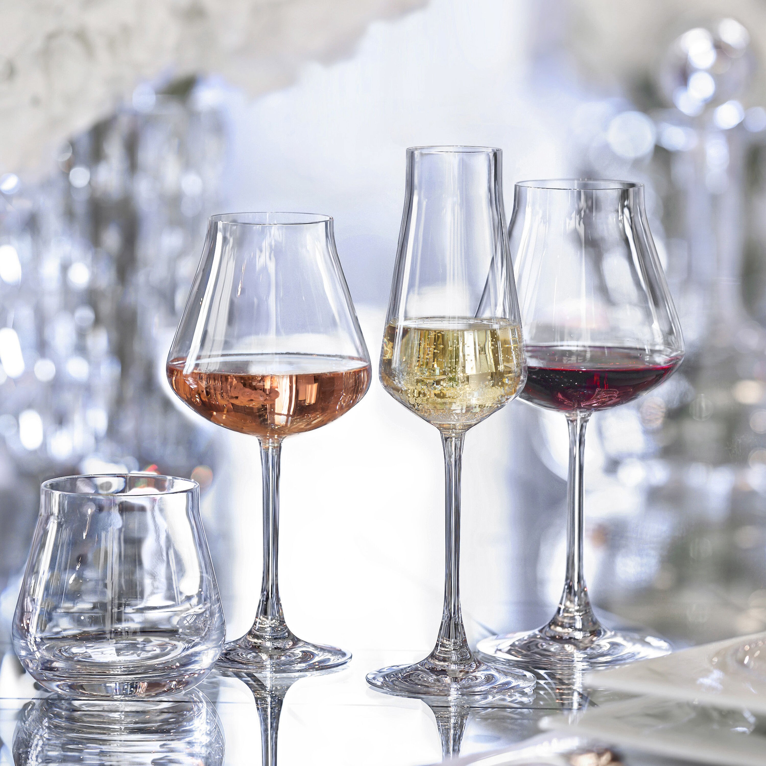 Glass Baccarat Chateau Baccarat, 2шт в интерьере