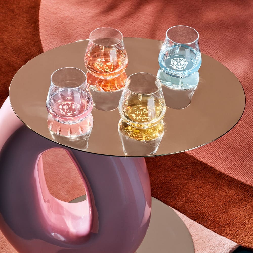 Glass Baccarat Harcourt Faunacrystopolis, 4шт в интерьере