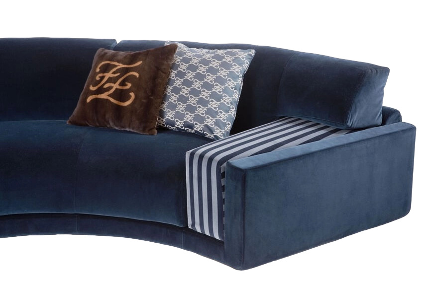 Sofa Fendi Parsifal round в интерьере