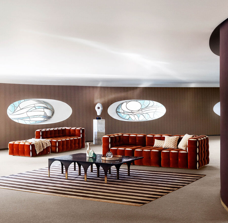 Sofa Fendi Fun Fendi в интерьере