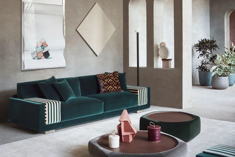 Sofa Fendi Parsifal в интерьере