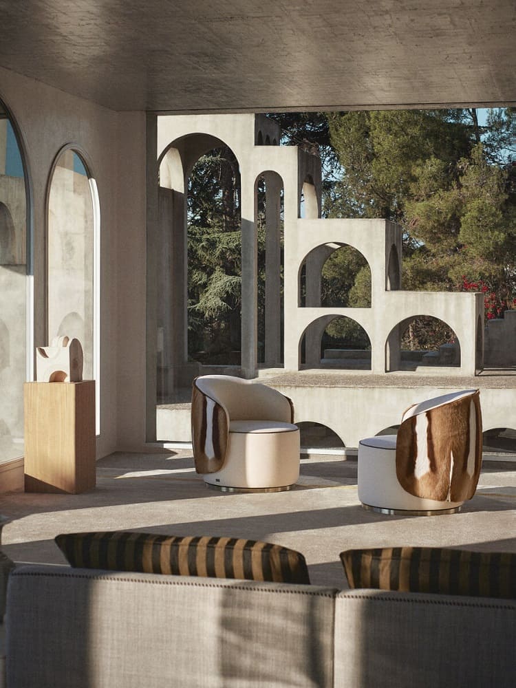 Armchair Fendi Annabelle в интерьере