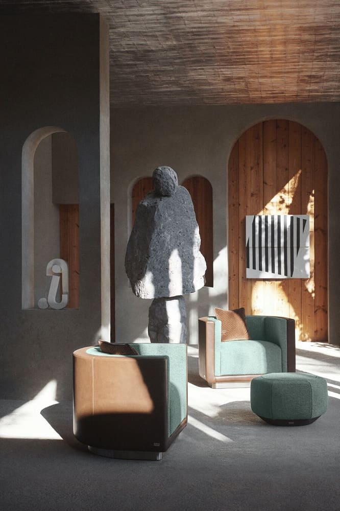 Armchair Fendi Parsifal в интерьере
