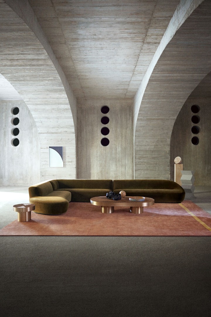 Coffee table Fendi Astuccio Canes в интерьере
