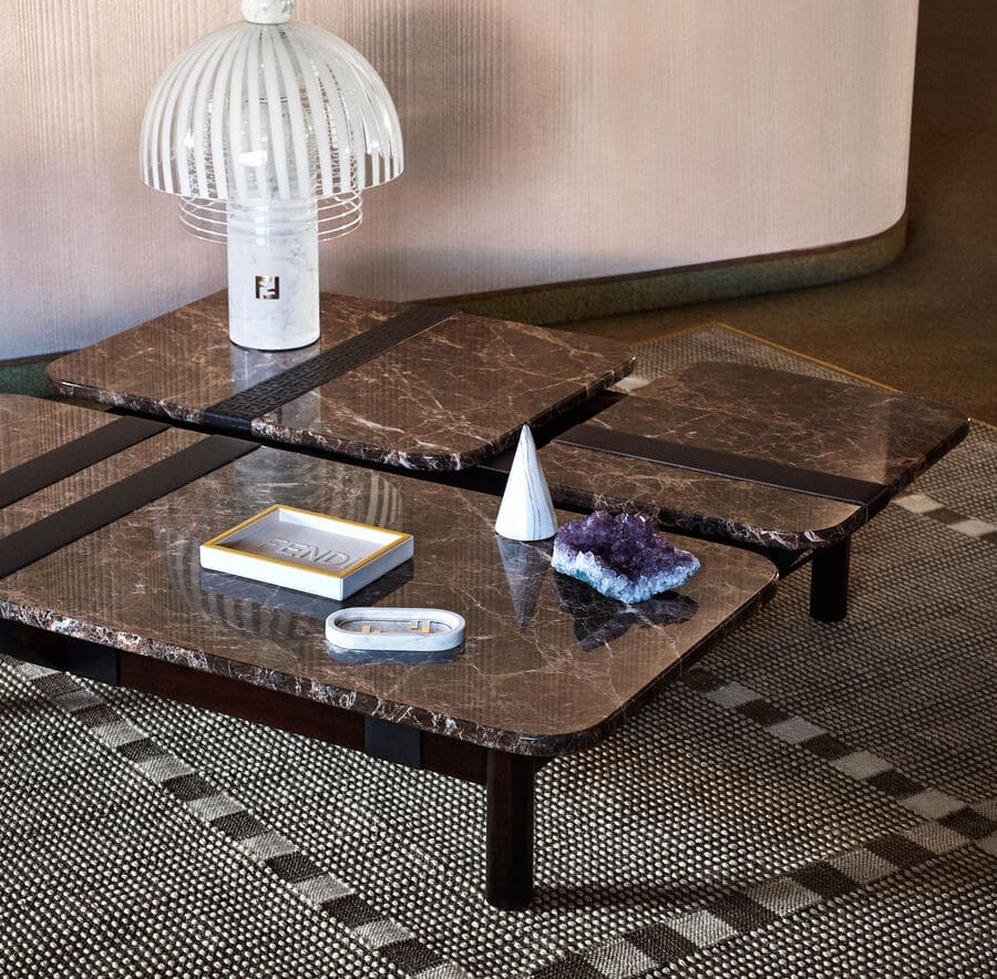 Coffee table Fendi Ribbon в интерьере