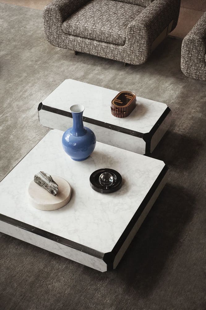 Coffee table Fendi Tarsia в интерьере