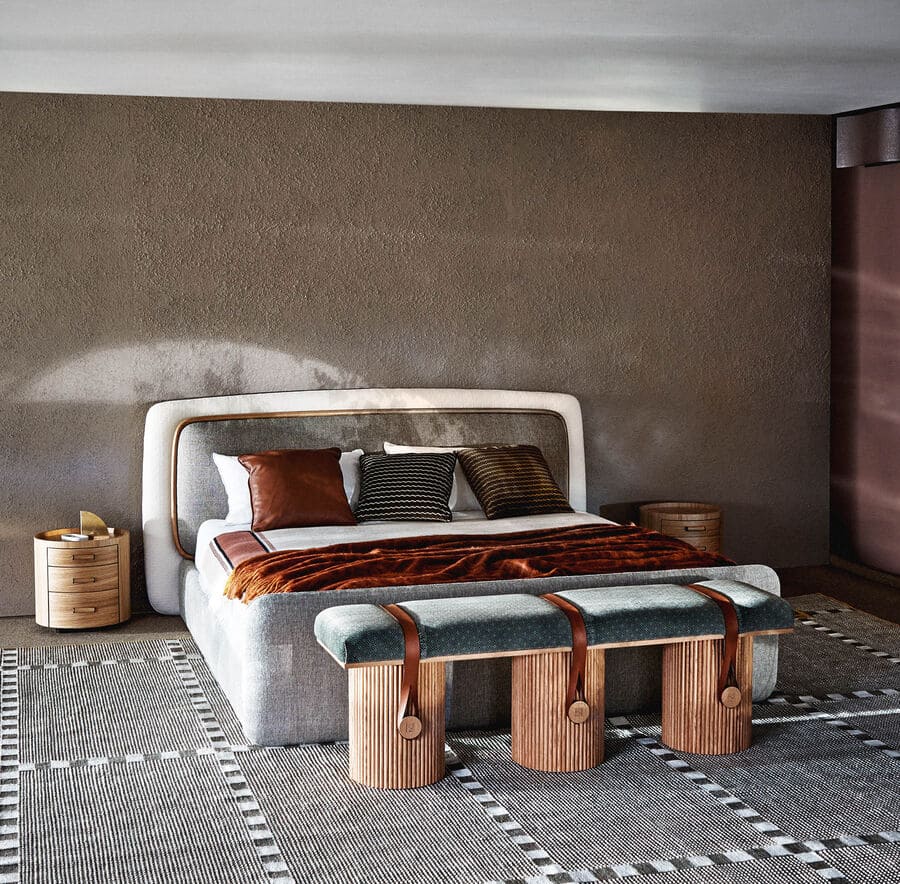 Bed Fendi Clouds в интерьере