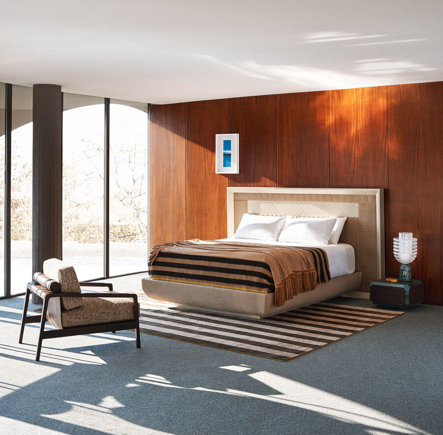 Bed Fendi Landscape в интерьере