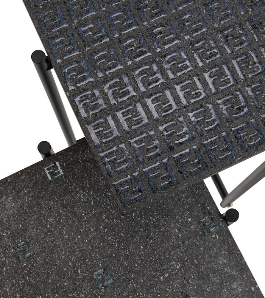 Уличный angular столик Fendi Vulcano в интерьере