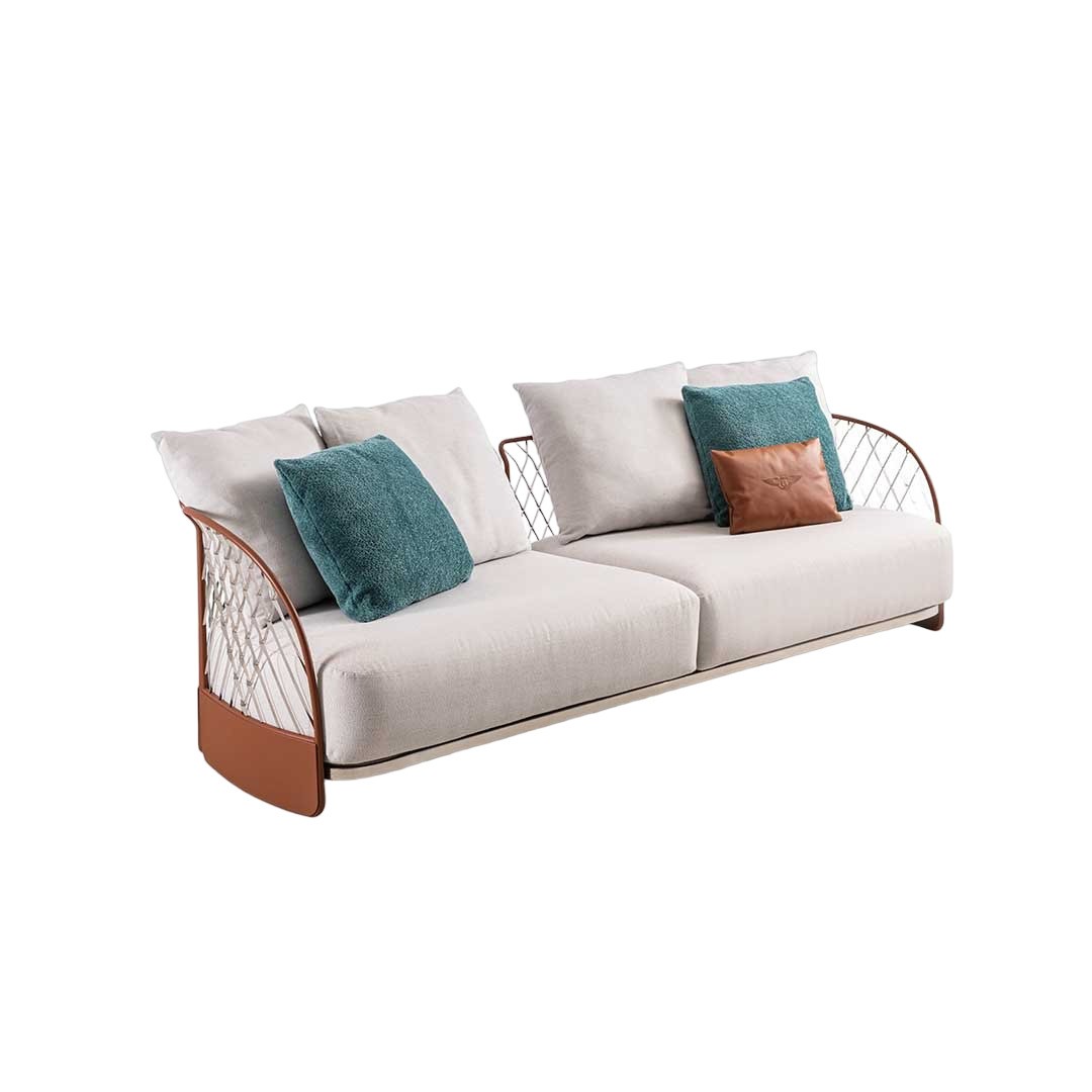 Outdoor sofa Bentley Solstice, natural wood в интерьере