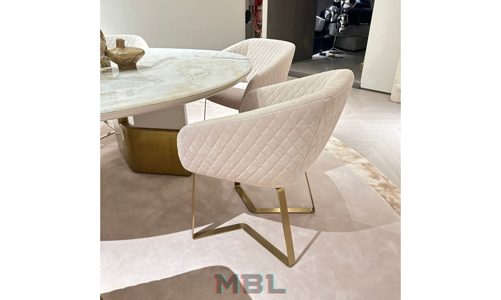 Kitchen chair, suede