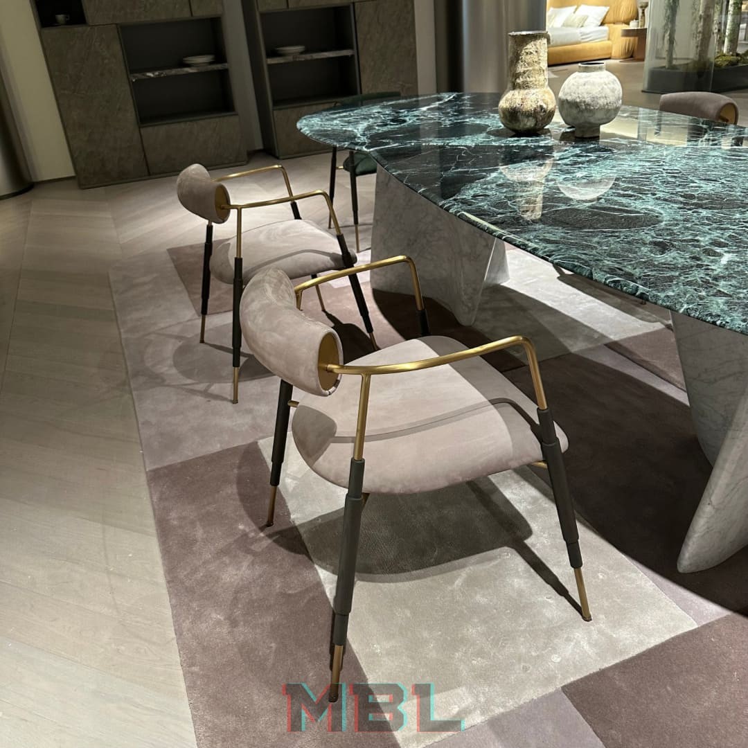 Dining table, stone в интерьере