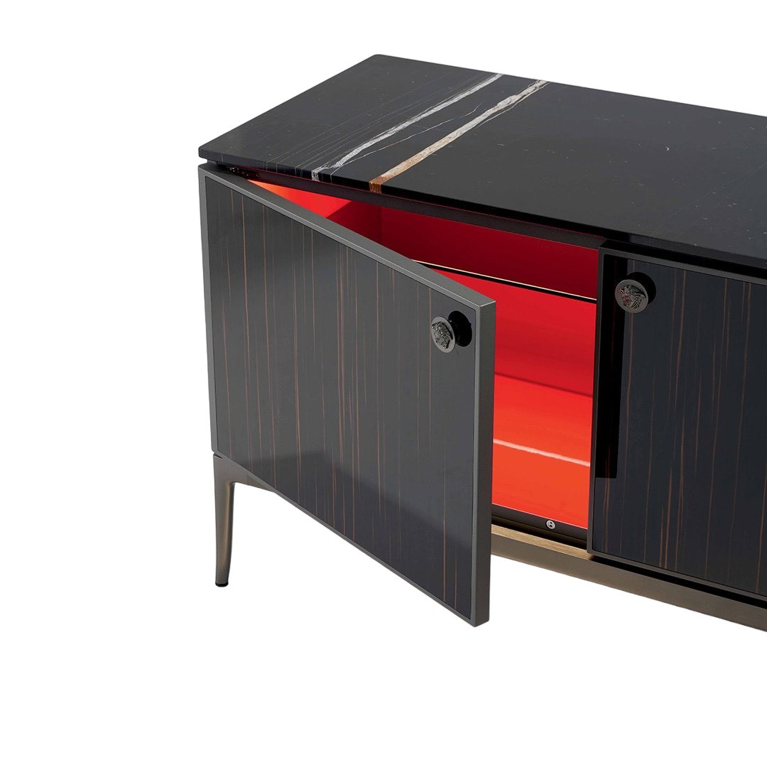TV unit Versace Stiletto в интерьере