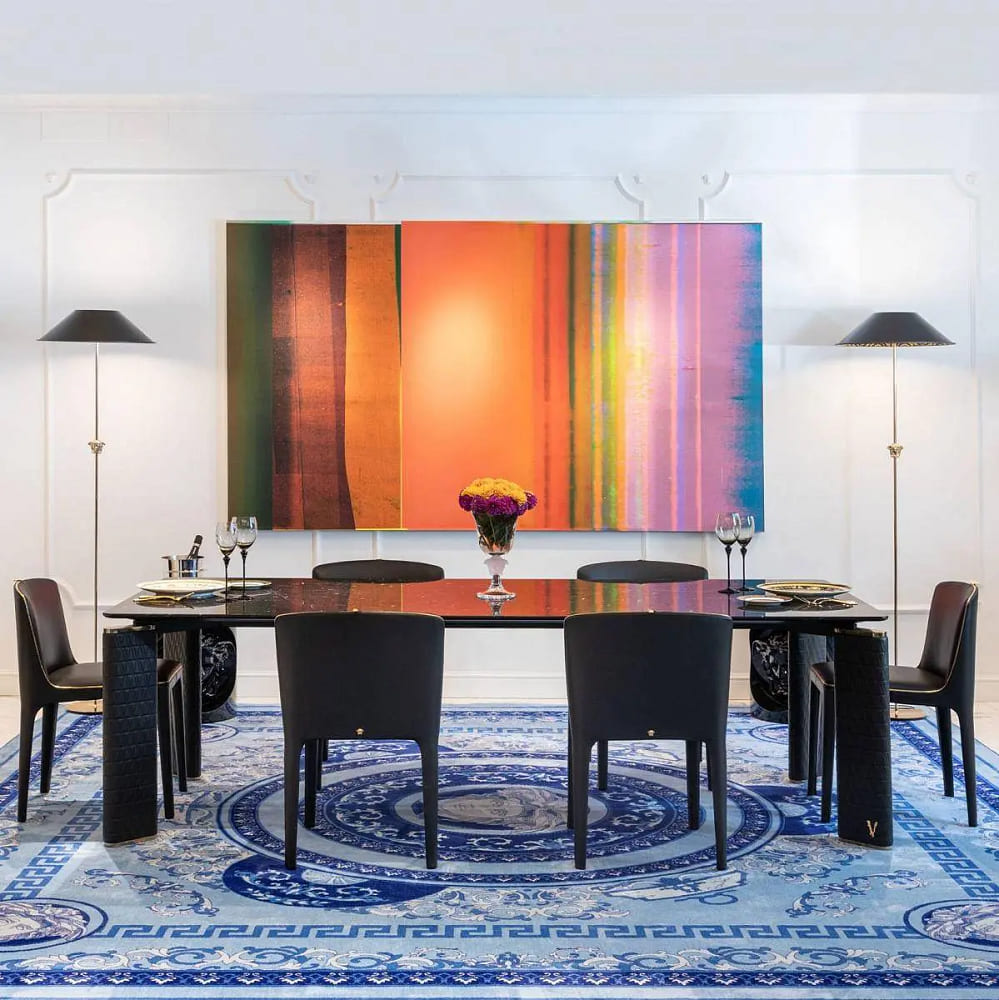 Dining table Versace V-Marble в интерьере
