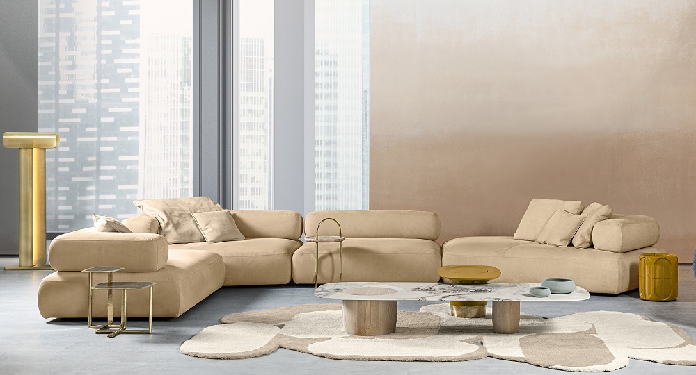 Corner table CORNELIO CAPPELLINI Dorado в интерьере