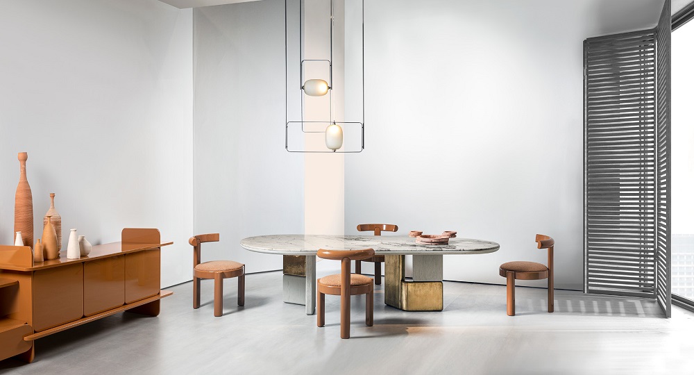 Dining table CORNELIO CAPPELLINI Ovoo в интерьере