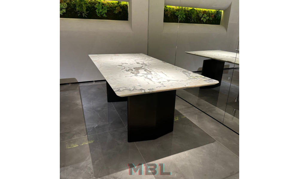 Dining table 2000х1000х750, natural marble