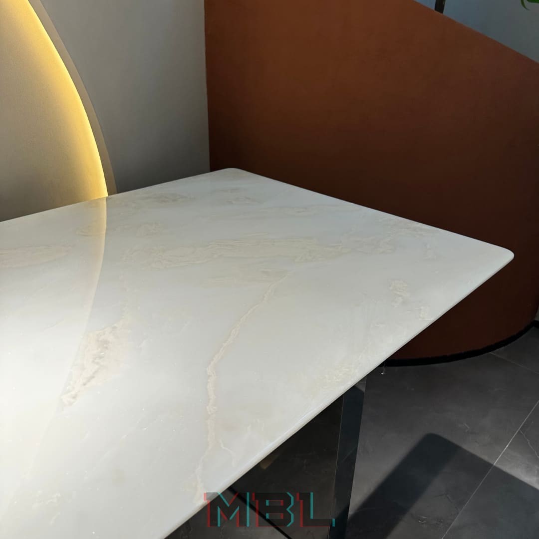 Dining table 1800х900х750, natural marble в интерьере