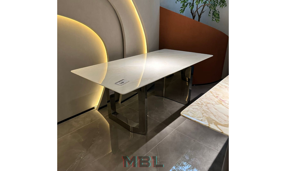 Dining table 1800х900х750, natural marble