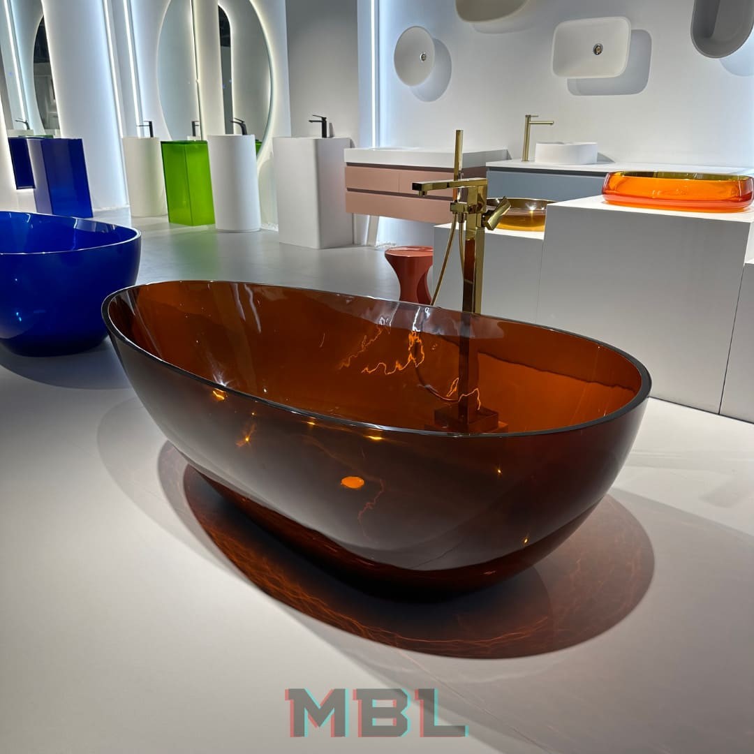 Bathtub Antonio Lupi, brown в интерьере
