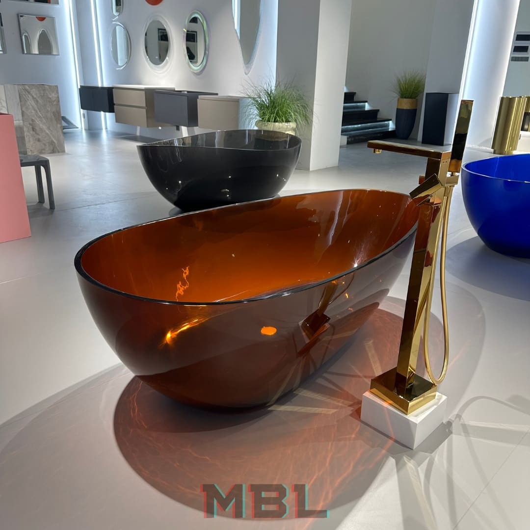Bathtub Antonio Lupi, brown в интерьере