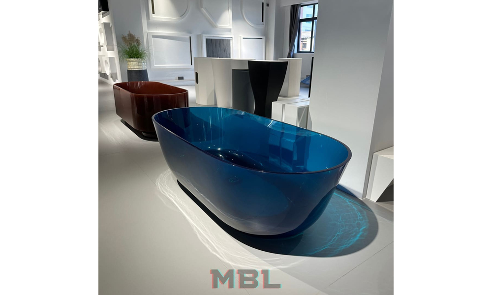 Bathtub Antonio Lupi, composite, blue