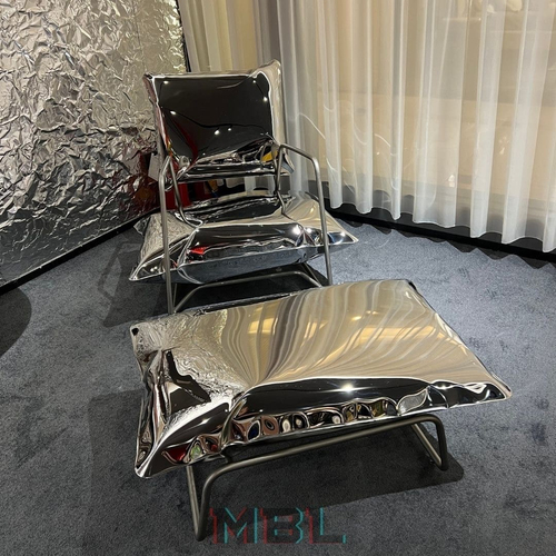 Armchair, silver