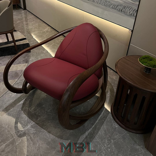 Armchair, natural walnut
