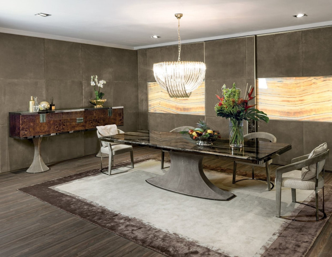 Longhi Hubert Dining Table в интерьере