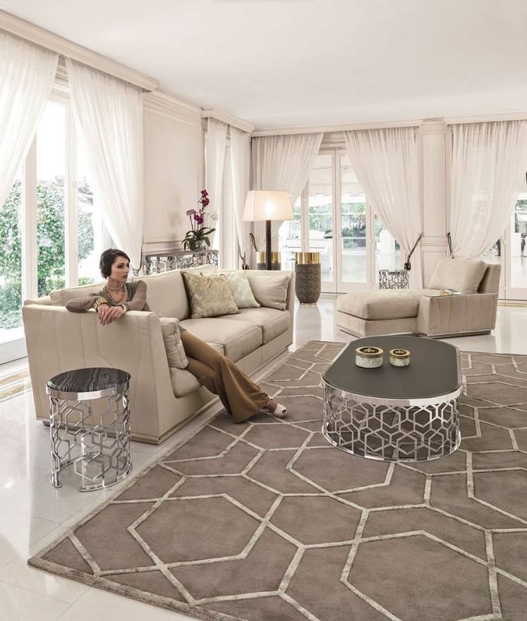 Longhi Manfred Corner Table в интерьере