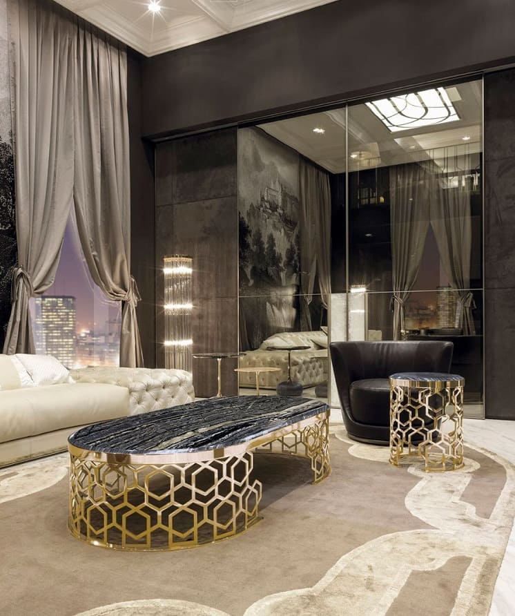 Longhi Manfred coffee table в интерьере