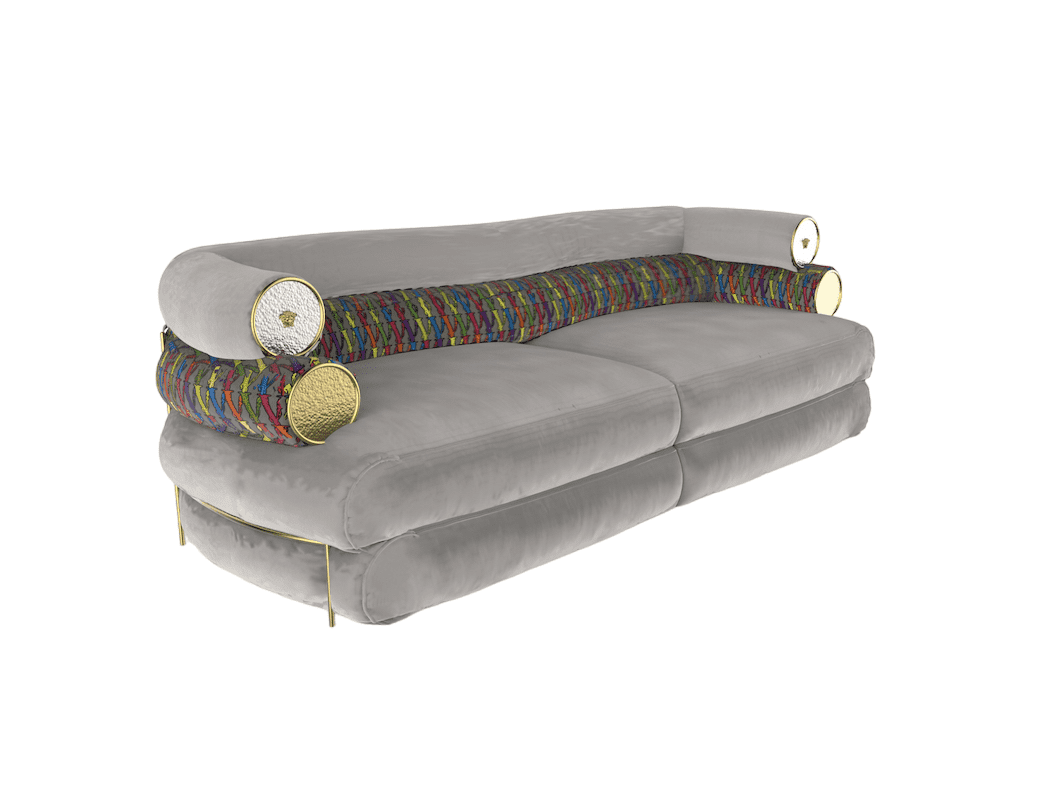 Sofa Versace Medusa Carezza в интерьере
