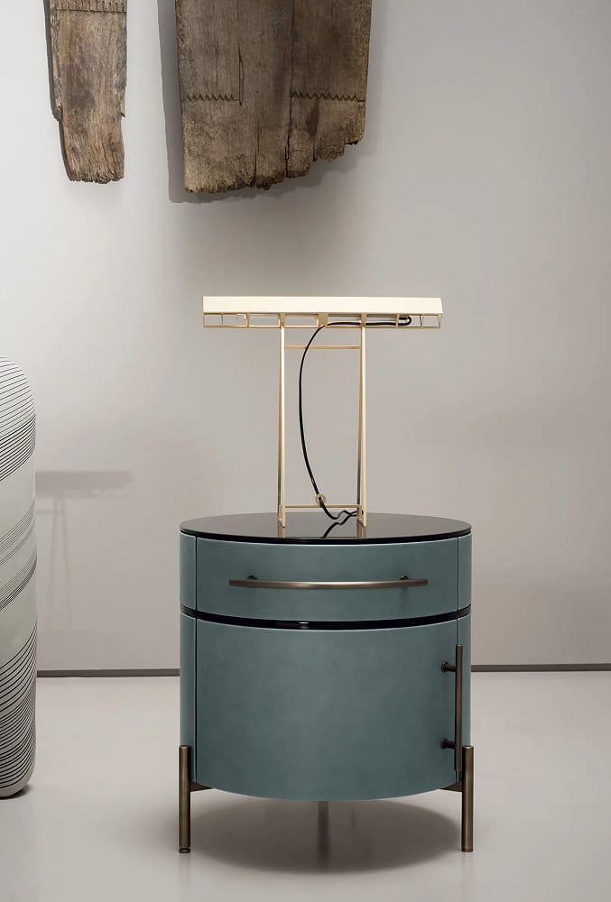 Baxter Plisse bedside cabinet в интерьере
