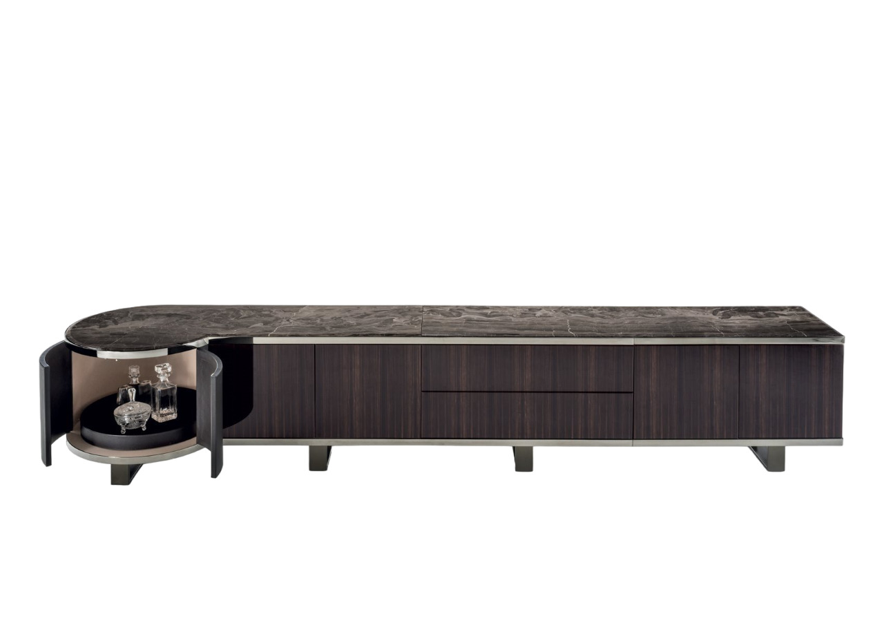 TV cabinet Longhi Courbet в интерьере