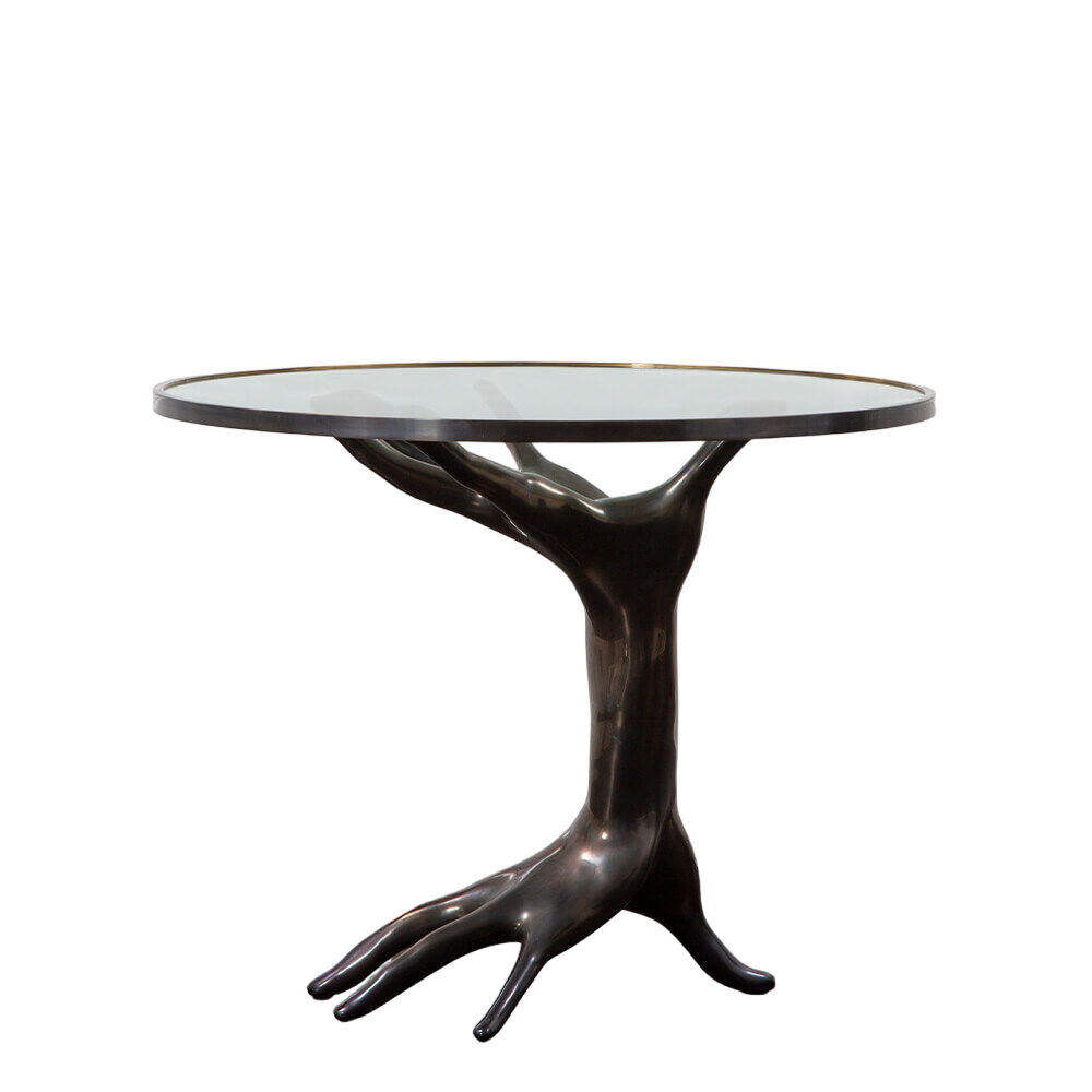 Kelly Wearstler Superluxe Dichotomy Corner Table в интерьере