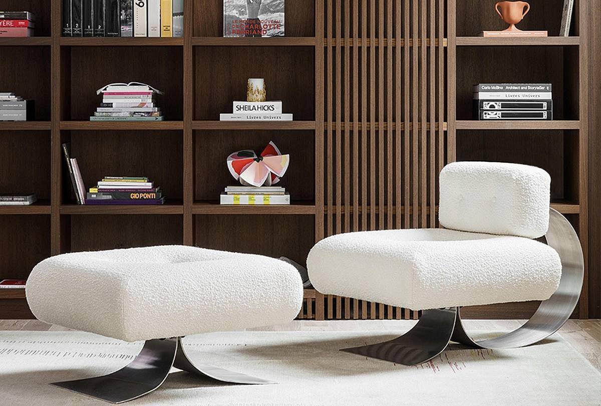 Pouffe Oscar Niemeyer Alta в интерьере