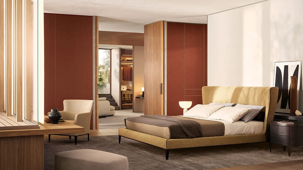 Poliform Gentleman Bed в интерьере
