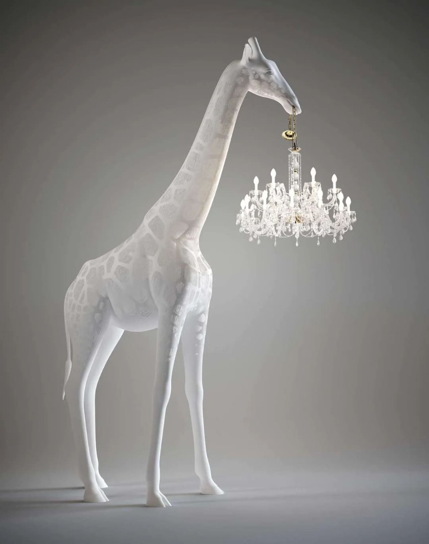 Romatti Giraffe In Love floor lamp в интерьере
