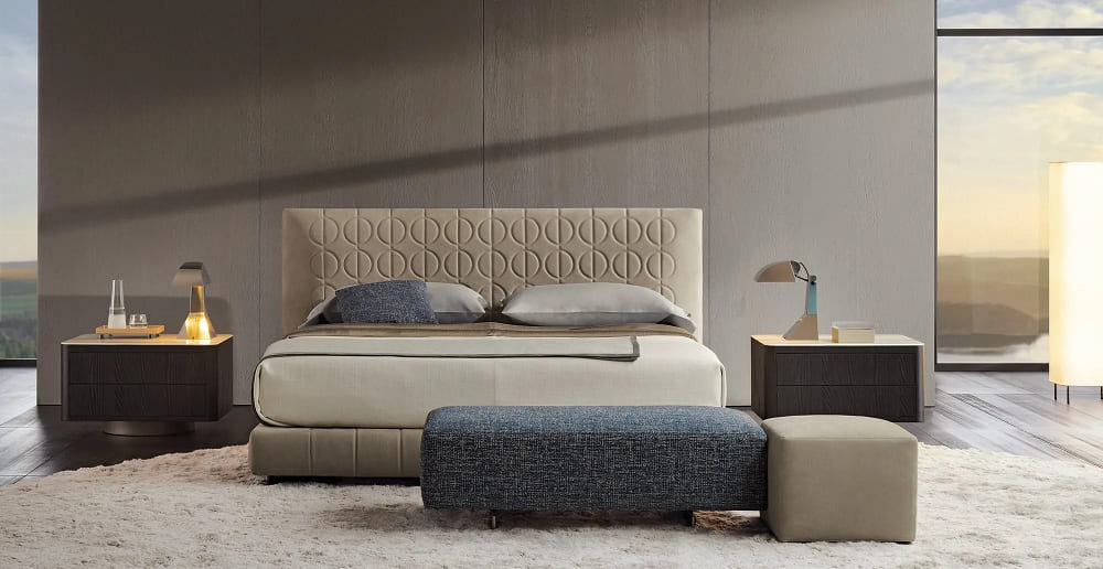 Minotti Curtis Bed в интерьере
